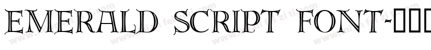 Emerald Script Font字体转换